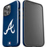 MLB Atlanta Braves - Solid Distressed iPhone 14 Pro Max Impact Case