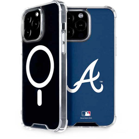 MLB Atlanta Braves - Solid Distressed iPhone 14 Pro Max MagSafe Case
