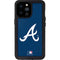 MLB Atlanta Braves - Solid Distressed iPhone 14 Pro Max Waterproof Case