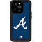 MLB Atlanta Braves - Solid Distressed iPhone 14 Pro Waterproof Case