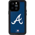MLB Atlanta Braves - Solid Distressed iPhone 14 Pro Waterproof Case