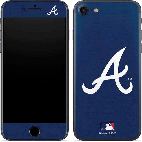 MLB Atlanta Braves - Solid Distressed iPhone 7 Skin