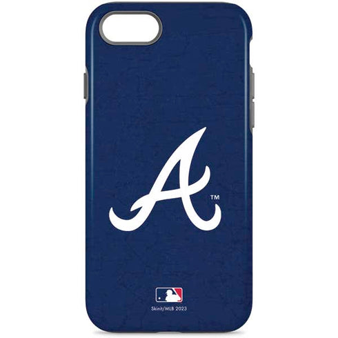 MLB Atlanta Braves - Solid Distressed iPhone 8 Pro Case