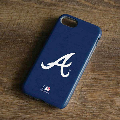 MLB Atlanta Braves - Solid Distressed iPhone 8 Pro Case
