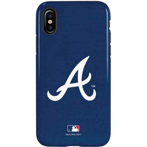 MLB Atlanta Braves - Solid Distressed iPhone X Pro Case