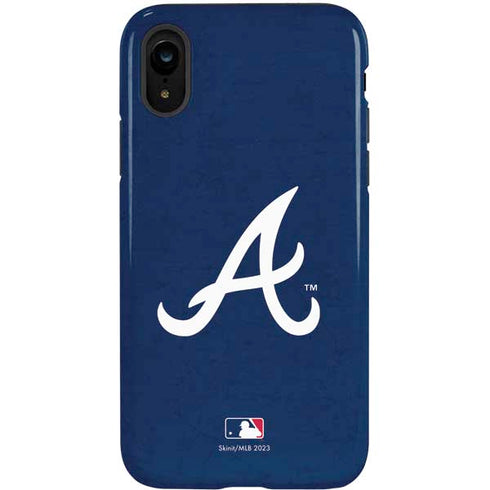 MLB Atlanta Braves - Solid Distressed iPhone XR Pro Case