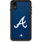 MLB Atlanta Braves - Solid Distressed iPhone XR Waterproof Case