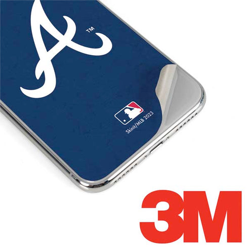 MLB Atlanta Braves - Solid Distressed iPhone XS Max Skin