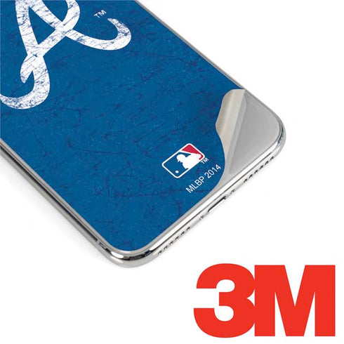 MLB Atlanta Braves - Solid Distressed iPhone XS Skin