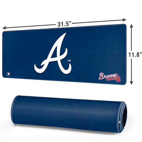 MLB Atlanta Braves - Solid Distressed Gaming Mouse Pad