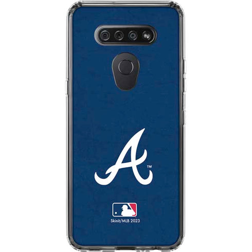 MLB Atlanta Braves - Solid Distressed LG K51/Q51 Clear Case