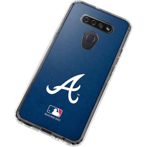MLB Atlanta Braves - Solid Distressed LG K51/Q51 Clear Case