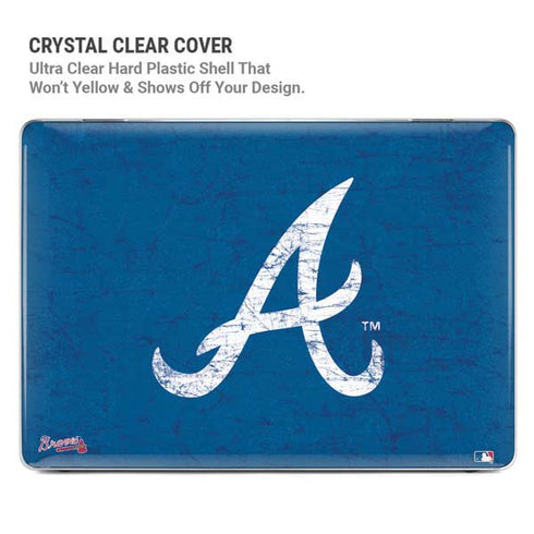 MLB Atlanta Braves - Solid Distressed MacBook Air 13in M1 (2021) Case plus Skin