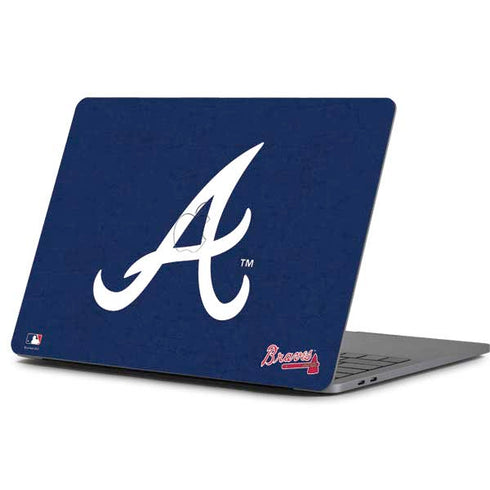 MLB Atlanta Braves - Solid Distressed Apple MacBook Pro 13-inch Skin