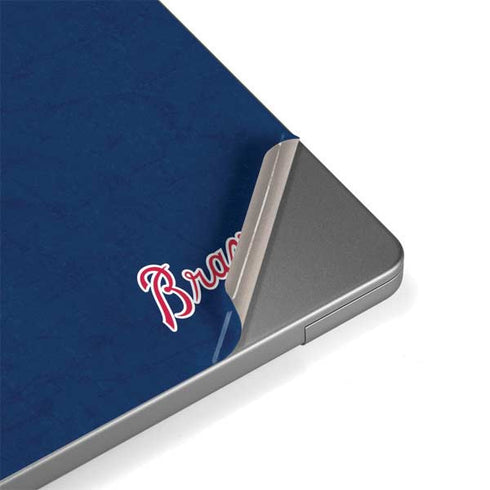 MLB Atlanta Braves - Solid Distressed MacBook Pro 14in (2021-24) Skin