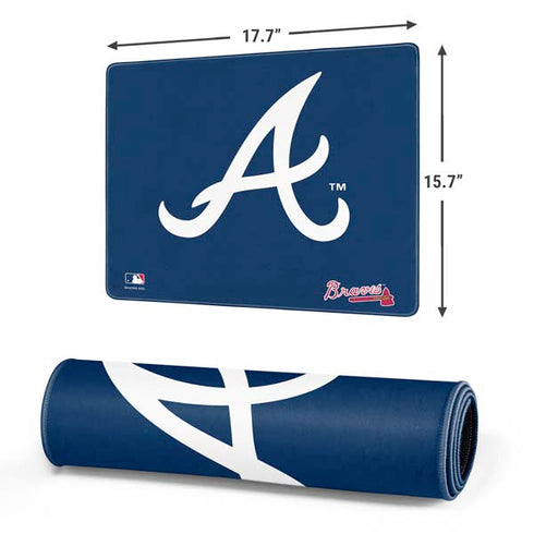 MLB Atlanta Braves - Solid Distressed Gaming Mouse Pad