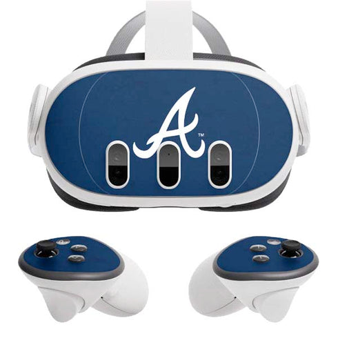 MLB Atlanta Braves - Solid Distressed Meta Quest 3 Skin