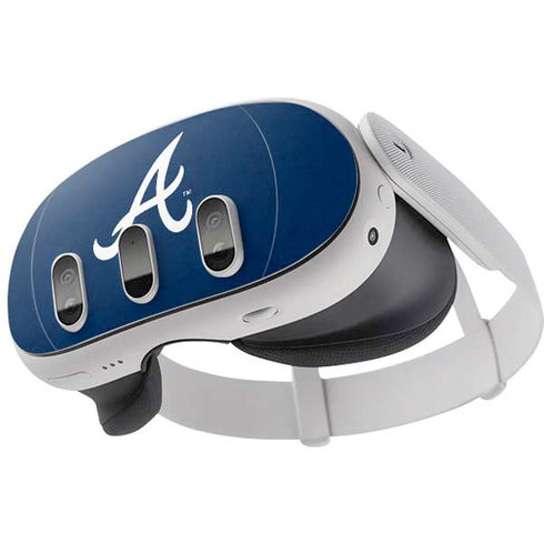 MLB Atlanta Braves - Solid Distressed Meta Quest 3 Skin