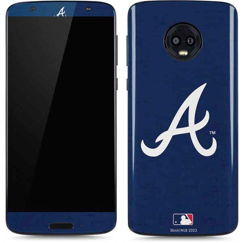 MLB Atlanta Braves - Solid Distressed Moto G6 Skin