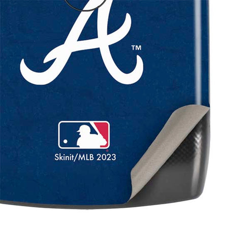 MLB Atlanta Braves - Solid Distressed Motorola RAZR Skin