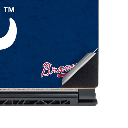 MLB Atlanta Braves - Solid Distressed MSI GS65 Stealth Laptop Skin
