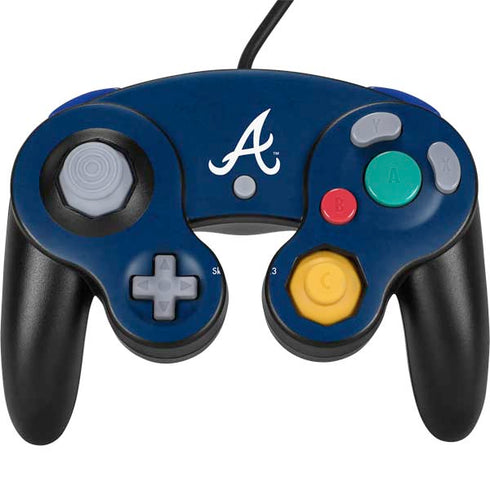 MLB Atlanta Braves - Solid Distressed Nintendo GameCube Controller Skin