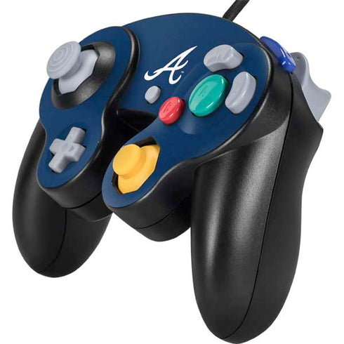 MLB Atlanta Braves - Solid Distressed Nintendo GameCube Controller Skin
