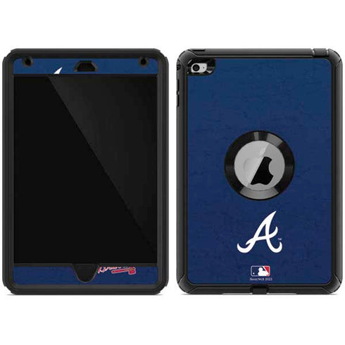 MLB Atlanta Braves - Solid Distressed Otterbox Defender iPad Skin