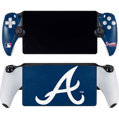 MLB Atlanta Braves - Solid Distressed PlayStation Portal Remote Player Skin