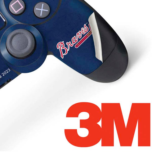 MLB Atlanta Braves - Solid Distressed PS4 Controller Skin
