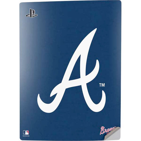 MLB Atlanta Braves - Solid Distressed PS5 Digital Edition Console Skin