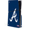 MLB Atlanta Braves - Solid Distressed PS5 Slim Disk Console Skin