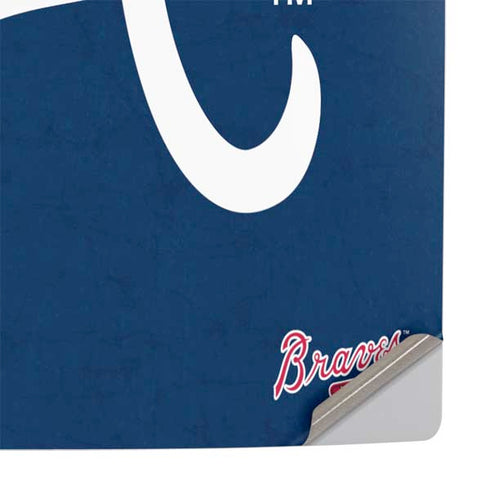 MLB Atlanta Braves - Solid Distressed PS5 Slim Digital Edition Console Skin
