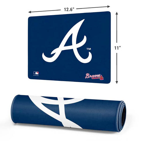 MLB Atlanta Braves - Solid Distressed Gaming Mouse Pad