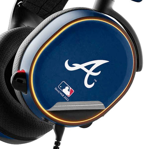 MLB Atlanta Braves - Solid Distressed SteelSeries Arctis 5 Skin