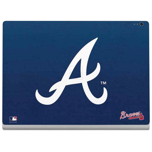 MLB Atlanta Braves - Solid Distressed Surface Book 2 13.5in Skin