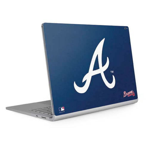 MLB Atlanta Braves - Solid Distressed Surface Book 2 15in Skin