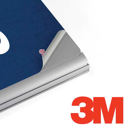 MLB Atlanta Braves - Solid Distressed Surface Book 2 15in Skin