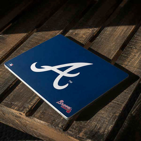 MLB Atlanta Braves - Solid Distressed Surface Laptop 3 13.5in Skin