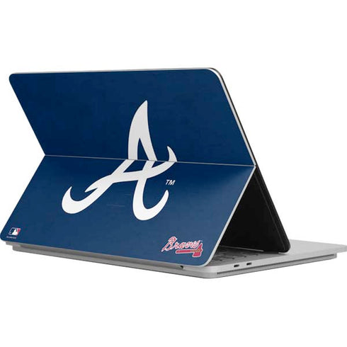 MLB Atlanta Braves - Solid Distressed Surface Laptop Studio Skin