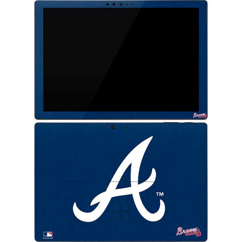 MLB Atlanta Braves - Solid Distressed Surface Pro 7 Skin