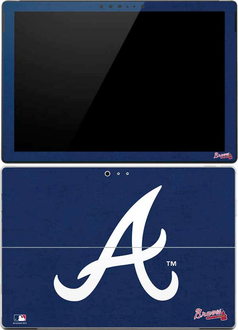 MLB Atlanta Braves - Solid Distressed Surface Pro (2017) Skin