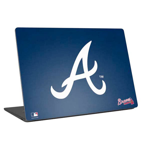 MLB Atlanta Braves - Solid Distressed Universal Laptop 12in (9.8 x 6.8in) Skin