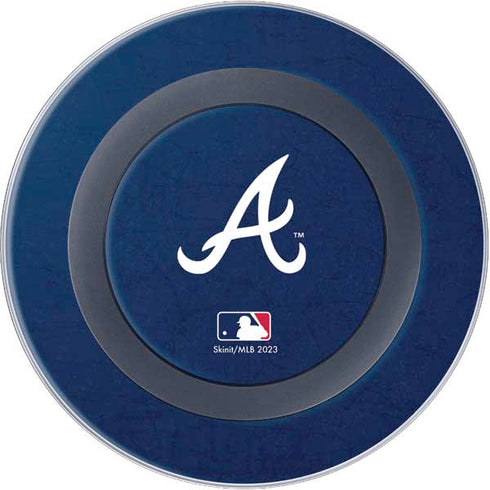 MLB Atlanta Braves - Solid Distressed Wireless Charger Skin