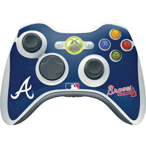 MLB Atlanta Braves - Solid Distressed Xbox 360 Wireless Controller Skin