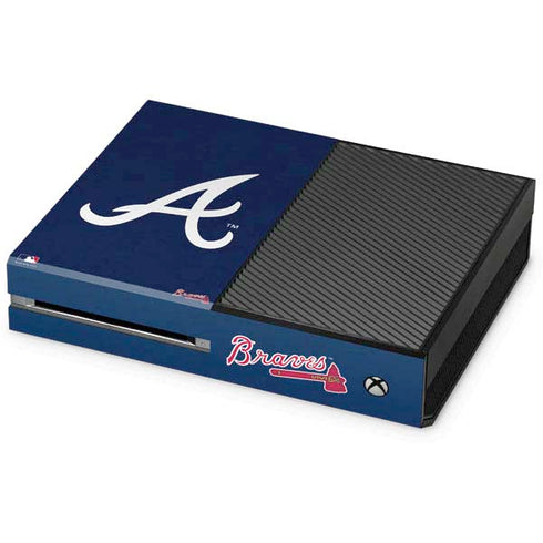 MLB Atlanta Braves - Solid Distressed Xbox One Console Skin