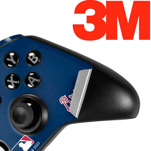 MLB Atlanta Braves - Solid Distressed Xbox One Elite Controller Skin
