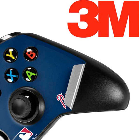 MLB Atlanta Braves - Solid Distressed Xbox One S Controller Skin