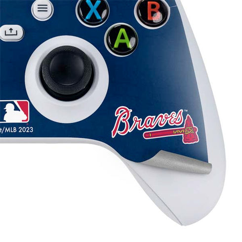 MLB Atlanta Braves - Solid Distressed Xbox Series S Bundle Skin