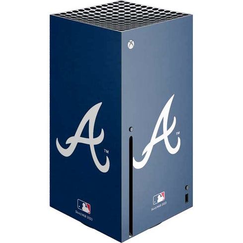 MLB Atlanta Braves - Solid Distressed Xbox Series X Console Skin